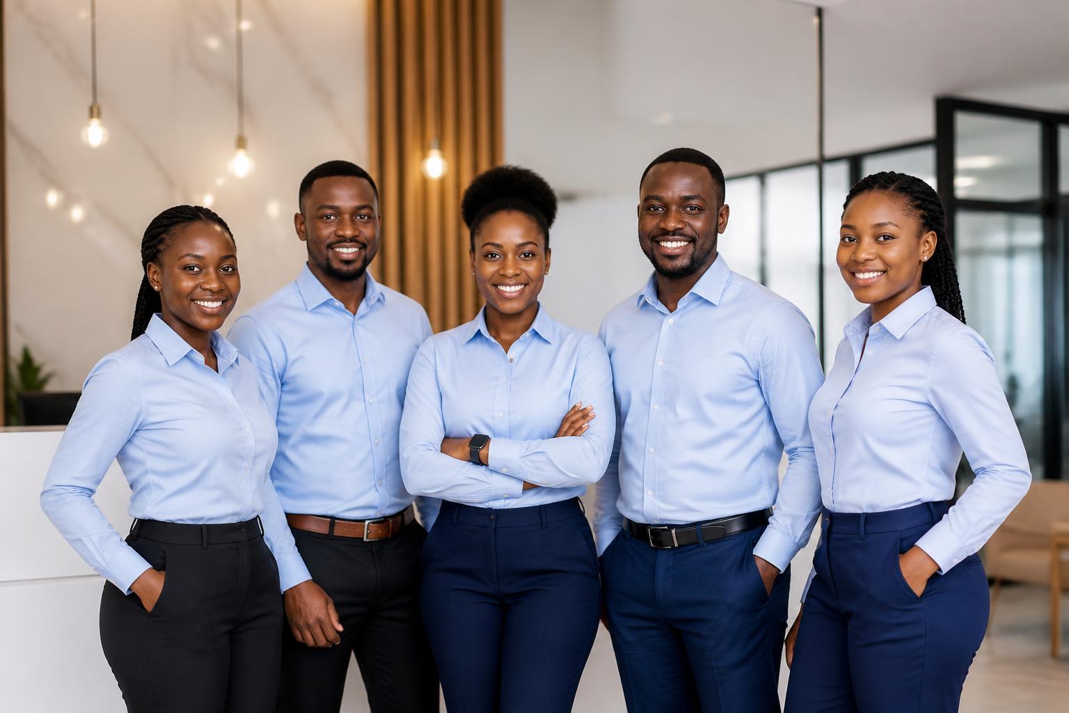 Homefield sales and conveyancing team at the Roysambu head office